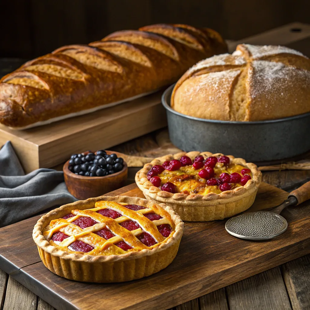 Freshly Baked Bread and Pies